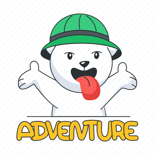 Tongue out, adventure bear, crazy bear, funny bear, adventure teddy icon - Download on Iconfinder