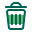 bin, delete, recycle, remove, rubbish, trash 