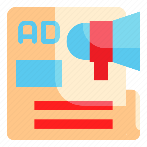Newspaper, advertise, horn, business, marketing icon icon - Download on Iconfinder