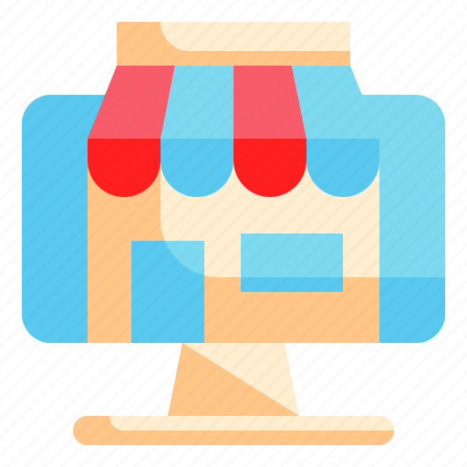 Pc, store, advertise, shopping, shop, online, marketing icon icon - Download on Iconfinder