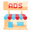 store, advertise, promote, shopping, shop, business, marketing icon 