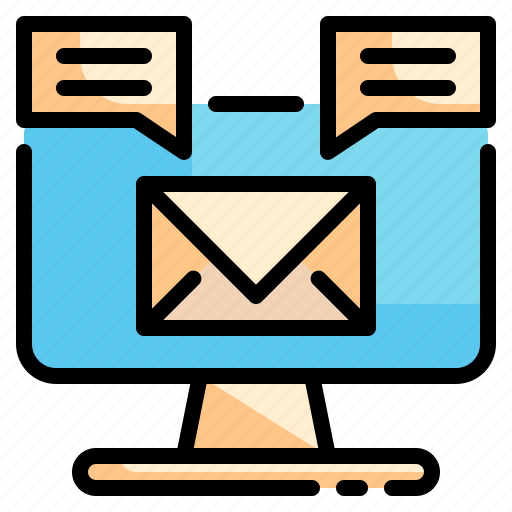 Pc, envelope, advertise, popup, email, message, marketing icon icon - Download on Iconfinder