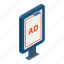 ad, advertisement, advertising, business, commercial, isometric, marketing 