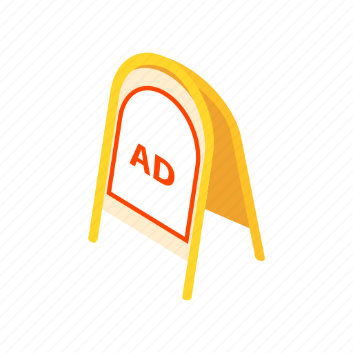 Ad, advertisement, advertising, business, commercial, isometric, marketing icon - Download on Iconfinder
