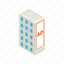ad, advertisement, advertising, building, business, isometric, marketing