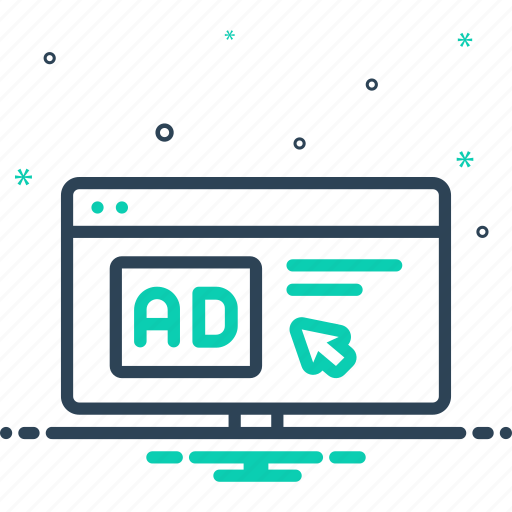 Advertisement, browser, click ad, computer, cursor, device, mouse icon - Download on Iconfinder