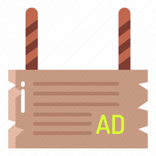 Ad, plank, advertising icon - Download on Iconfinder