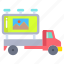 truck, ads, transport 