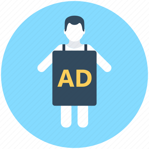 Ad, advertising, marketing, marketing agent, personal marketing icon - Download on Iconfinder