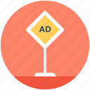 ad board, advertisement, road advertising, road billboard, road signage