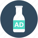 ads, beverage label, bottle, bottle label, drink bottle