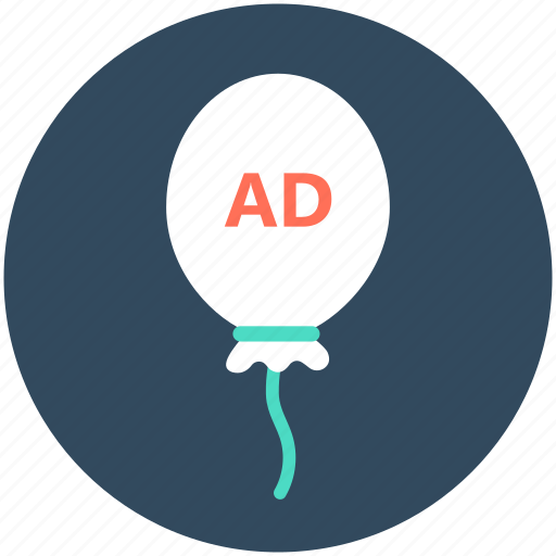 Ad, balloon, balloon advertisement, marketing, promotion icon - Download on Iconfinder