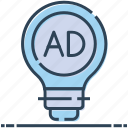 ad, advertising, bulb, creative, idea, marketing 
