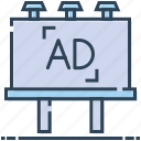 ad, advertisement, advertising, billboard, sign board