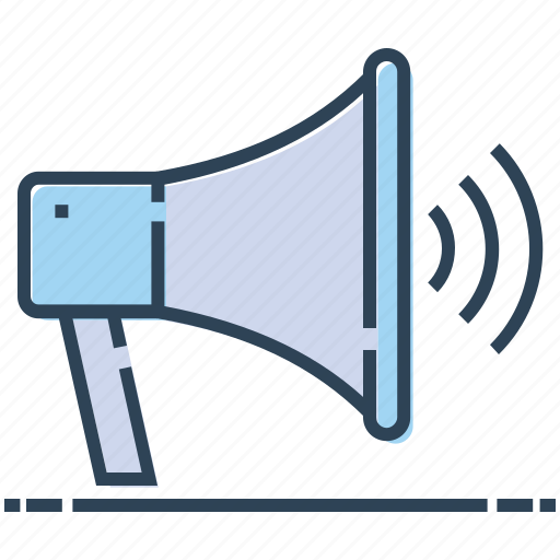 Announcement, bullhorn, loudspeaker, megaphone, promotion icon - Download on Iconfinder