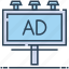 ad, advertisement, advertising, billboard, sign board 