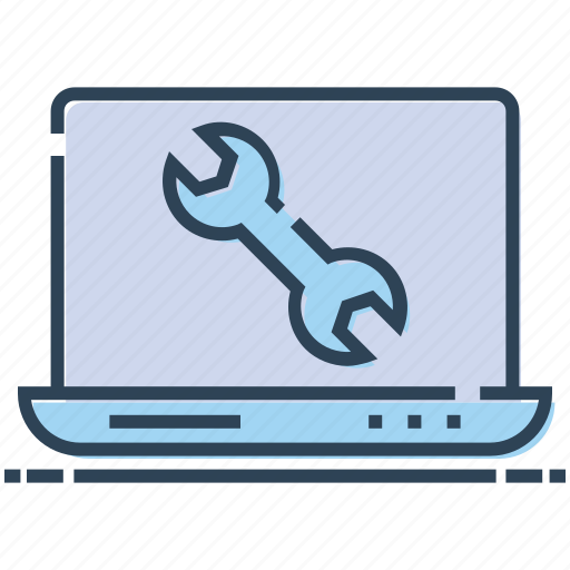 Computer, laptop, settings, spanner, tool icon - Download on Iconfinder