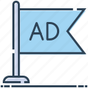 ad, advertisement, advertising, flag, sign, streets ads 