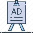 ad, advertisement, advertising, billboard, board, signboard