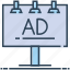 ad, advertisement, advertising, billboard, sign board 