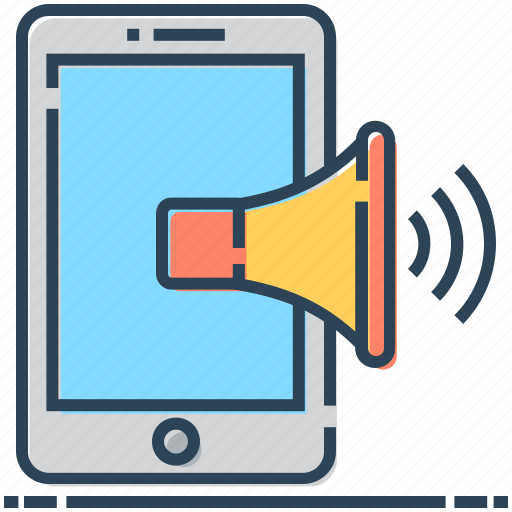 Advertising, marketing, megaphone, mobile, phone, publicity icon - Download on Iconfinder