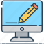 designing, editor, lcd, monitor, pencil, website edit 
