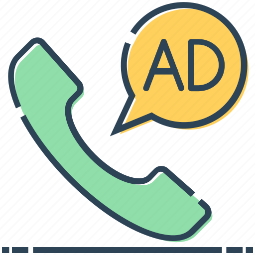 Ad, advertising, call, receiver, telephone icon - Download on Iconfinder