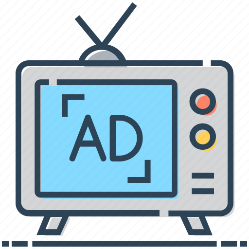 Ad, advertising, media, promote, television, tv icon - Download on Iconfinder