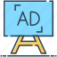 ad, advertisement, advertising, billboard, board, signboard 