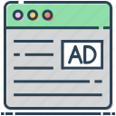 ad, advertisement, advertising, online ad, website