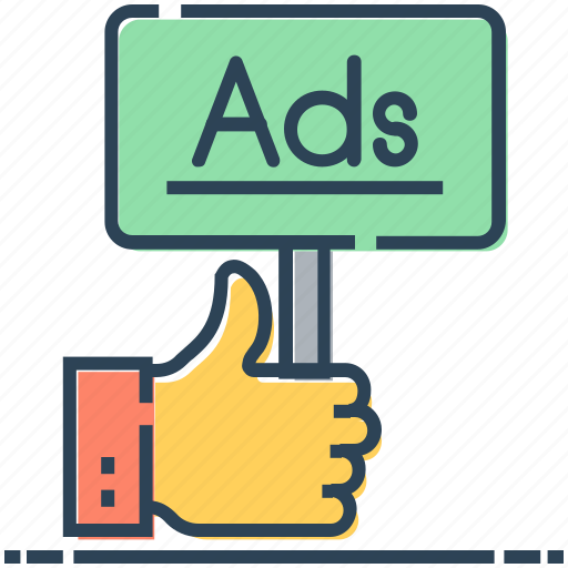 Ad board, advertisement, advertising, billboard, hand icon - Download on Iconfinder