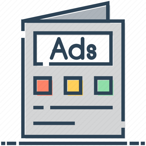 Ads, advertising, brochure, leaflet, marketing, pamphlet icon - Download on Iconfinder