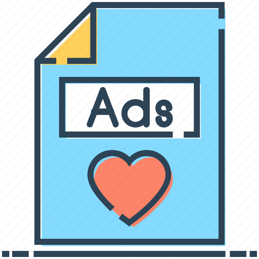 Ads, favorite, file, heart, letter, love icon - Download on Iconfinder