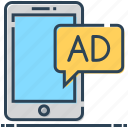 ad, advertising, message, mobile advertisement, mobile publicity