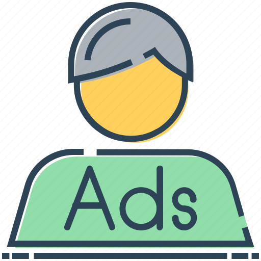 Ad, advertising, agent, marketing, person, personal marketing icon - Download on Iconfinder