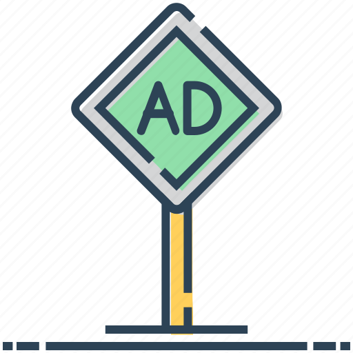 Ad board, advertising, billboard, road advertisement, road signage icon - Download on Iconfinder