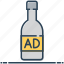 ad, advertising, beverage, bottle, drink, label 