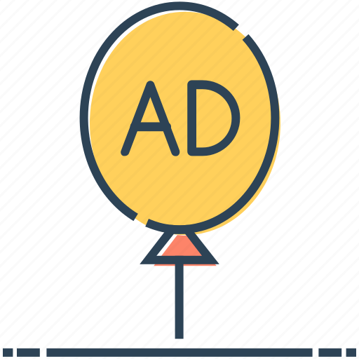 Ad, advertising, air, balloon, marketing, promotion icon - Download on Iconfinder