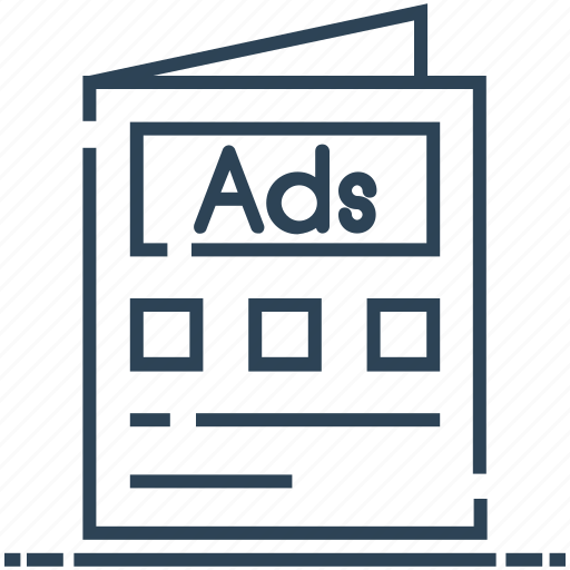 Ads, advertising, brochure, leaflet, marketing, pamphlet icon - Download on Iconfinder