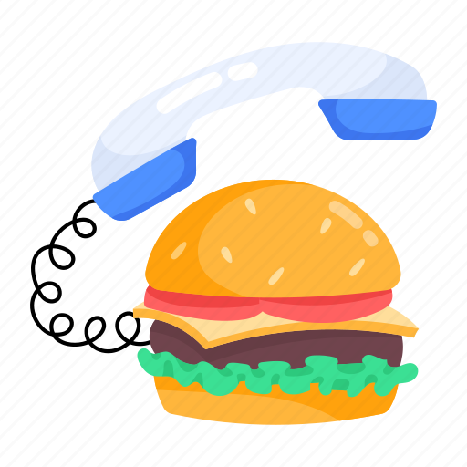 Food order, food call, burger order, restaurant call, food request icon - Download on Iconfinder