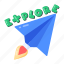 paper rocket, send, plane origami, explore, paper plane ] 
