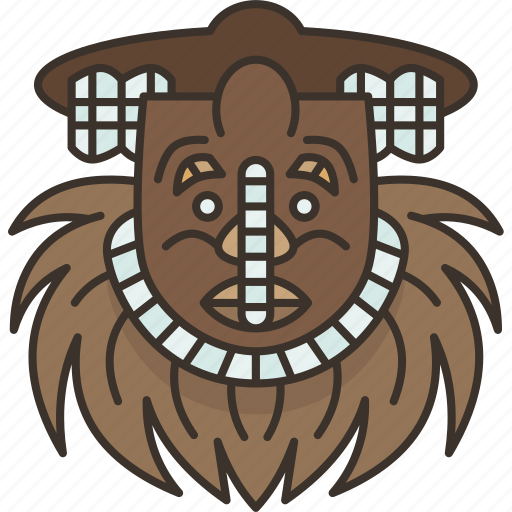 Mask, mwaash, ambooy, tribal, african icon - Download on Iconfinder