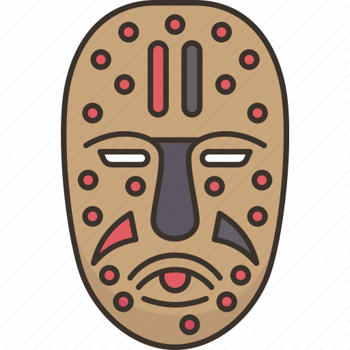 Mask, woyo, carved, ritual, african icon - Download on Iconfinder