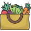 vegetables, harvest, food, shopping, bag 