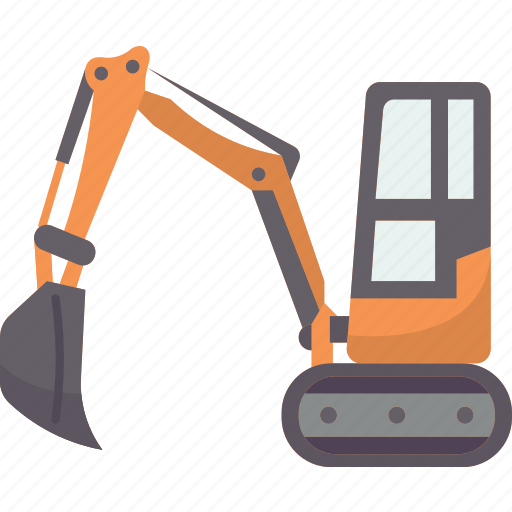 Digger, backhoe, crawler, excavator, machine icon - Download on Iconfinder