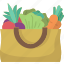 vegetables, harvest, food, shopping, bag 