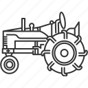 tractor, farming, vehicle, harvester, grader