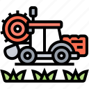 tractor, plowing, machinery, agriculture, farming
