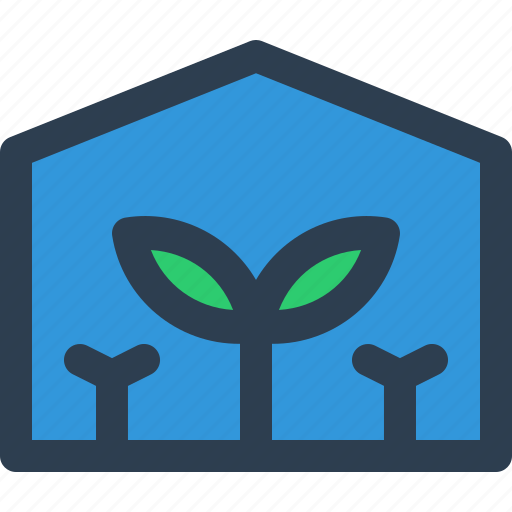 Greenhouse, agriculture, plants, tree, sprout icon - Download on Iconfinder