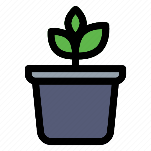 Pot, plant, gardening, agriculture, tree icon - Download on Iconfinder